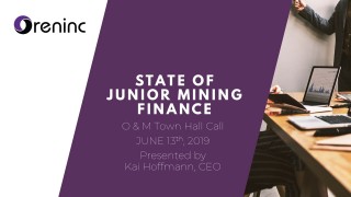 Junior Mining Finance Report - June 2019